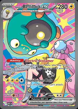 Iono's Bellibolt ex - 279/217 - Special Illustration Rare - Ascended Heroes